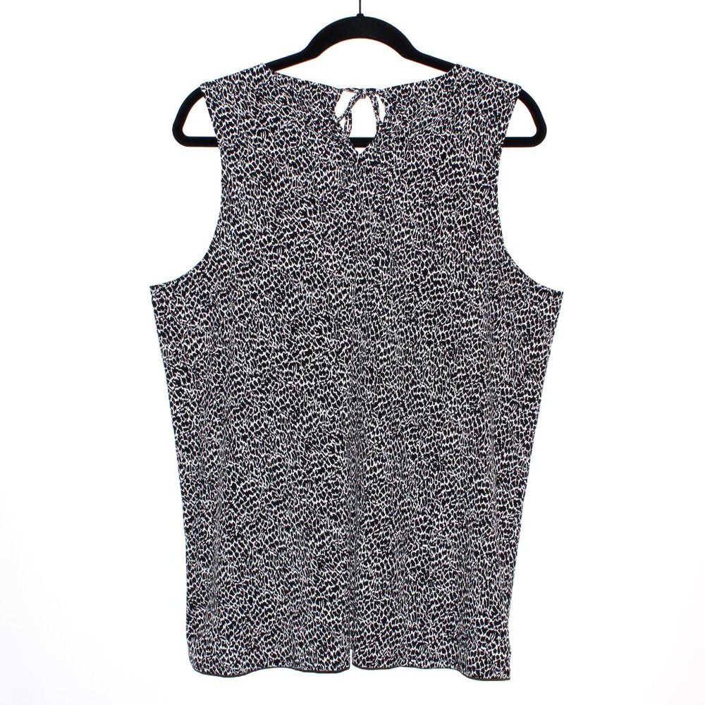 T By Talbots Abstract Animal Print Keyhole Back A… - image 2